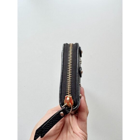 KATE SPADE Neda Black Leather Studded Continental Wallet - Picture 7 of 14